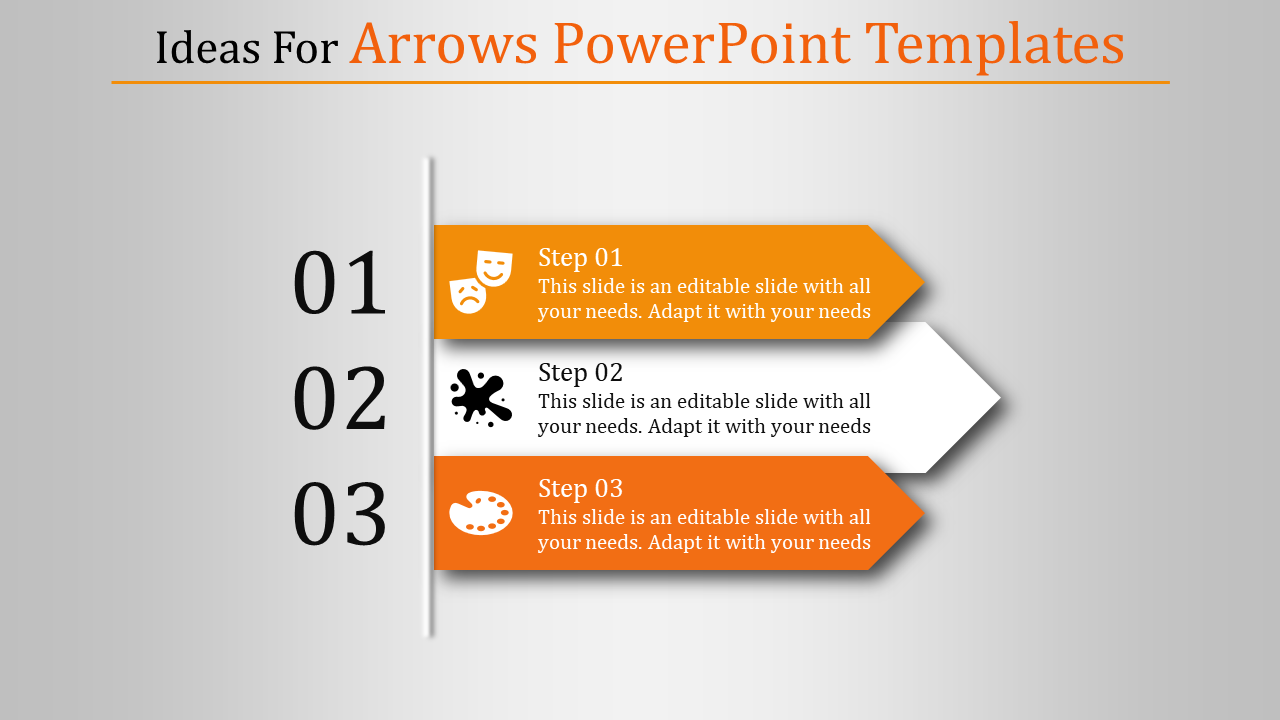 Impressive Arrows PowerPoint templates and Google slides